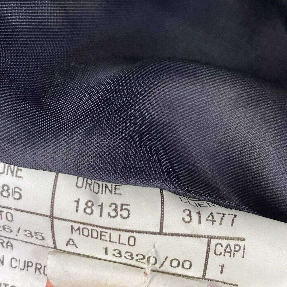 Canali Mens Wool Solid Navy Three Button Long Sle… - image 7